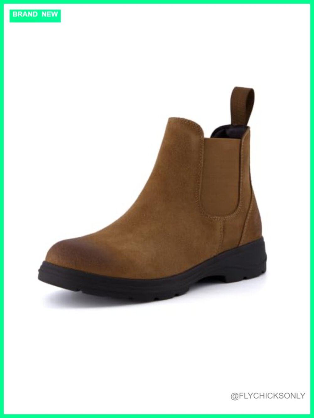 Genuine Suede Chelsea Ankle Boots Water Resistant Pull On Women's